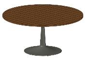 Tiburon Woven Round Dining Table- Base Only